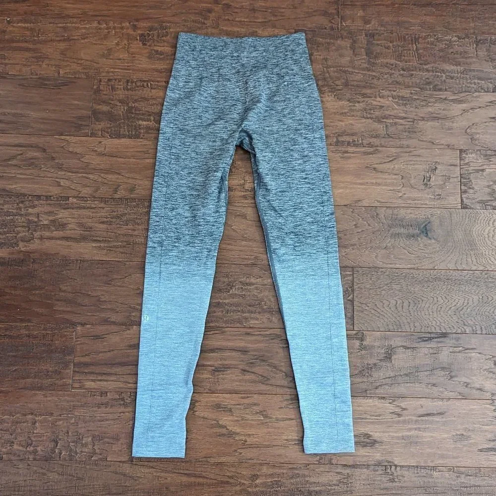 Lululemon Black White Gray Balance & Resist 7/8 Tight 4 Ombre - Picture 3 of 7